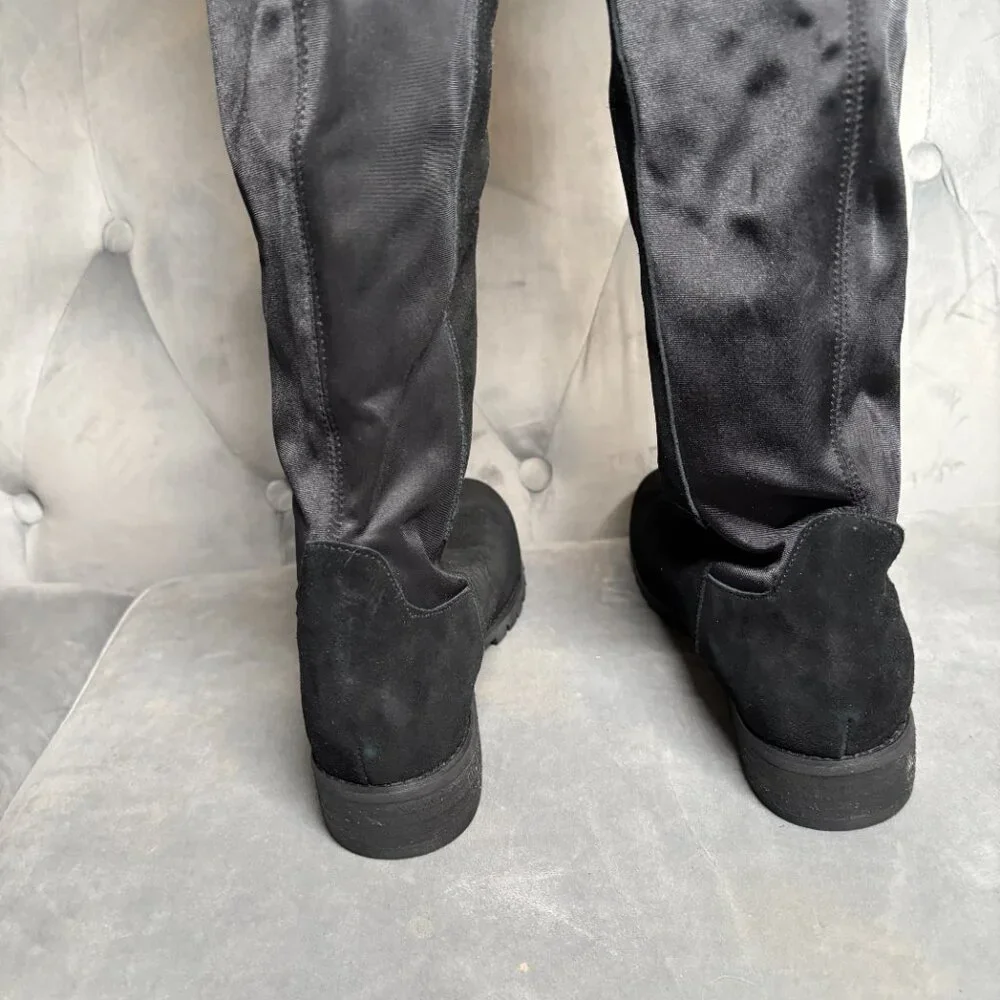 Blondo Waterproof Black Suede‎ Stretch Tall Boots – Women’s Size 7.5